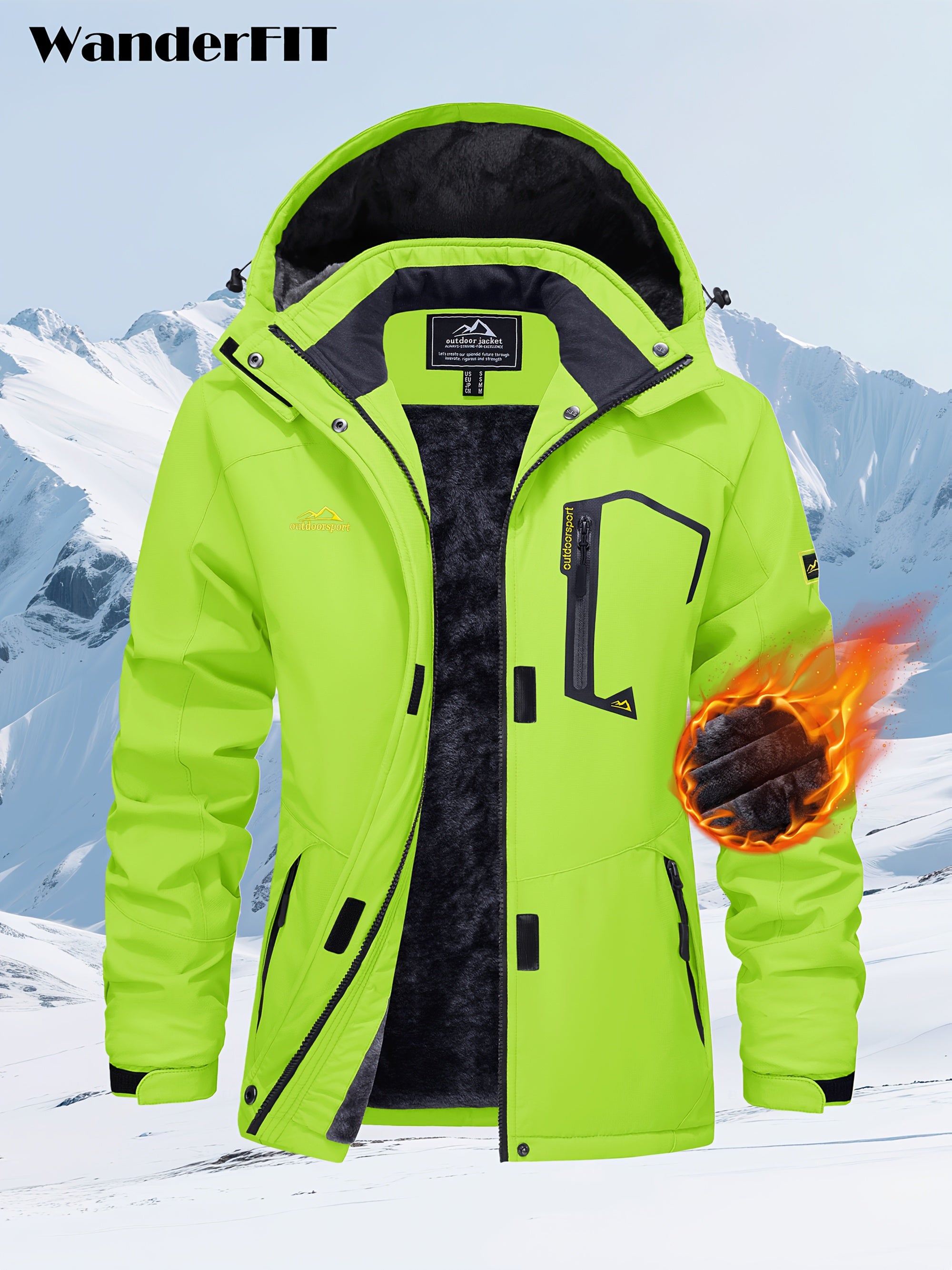 Women’s Windproof Softshell Fleece Winter Jacket