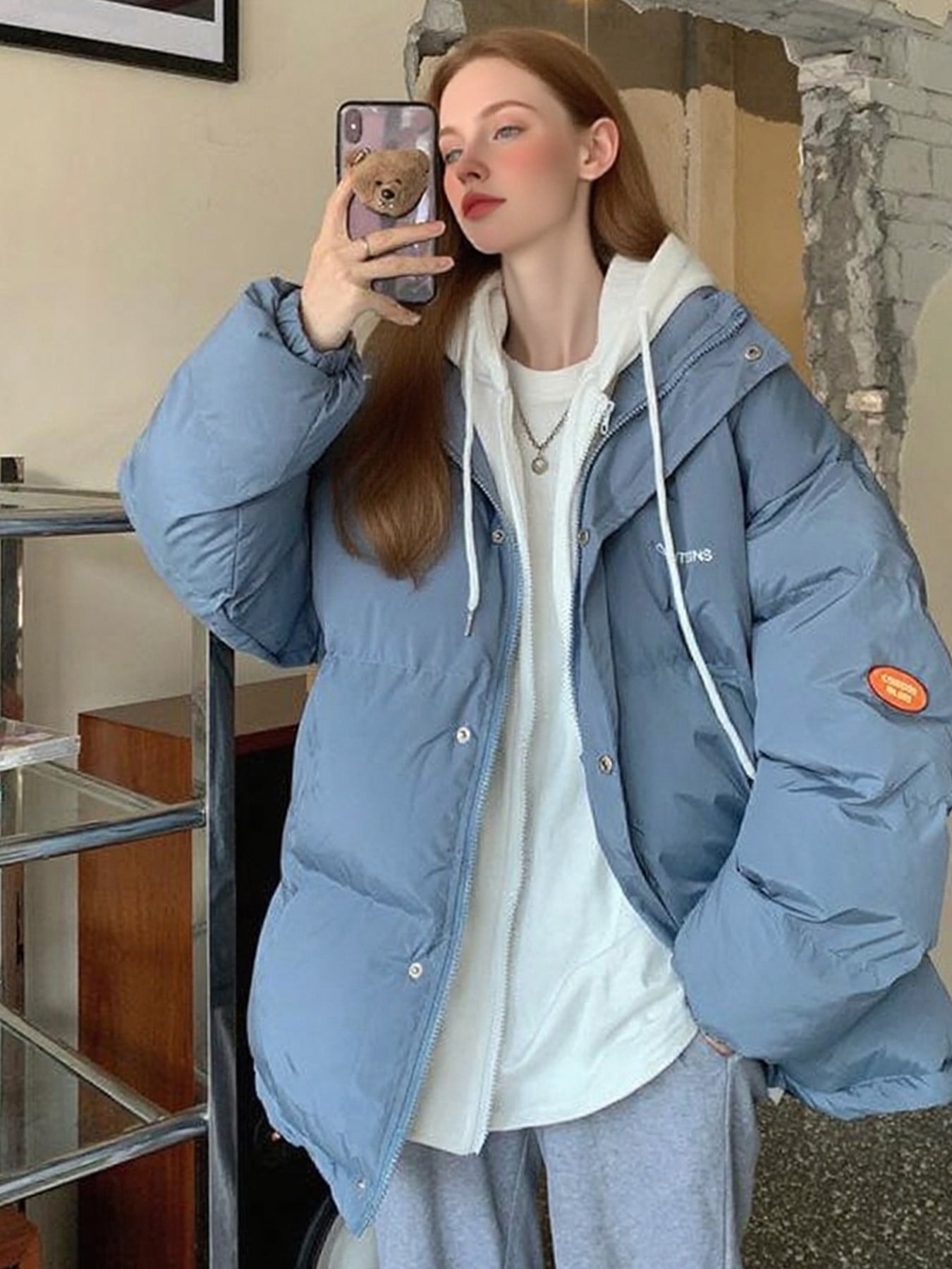 Women’s Mid-Length Quilted Winter Coat