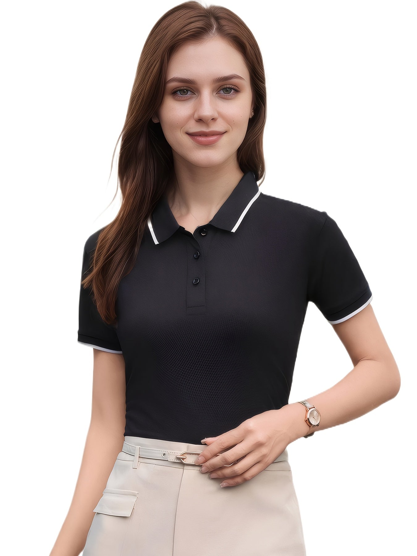 Color Block Womens Polo Trio