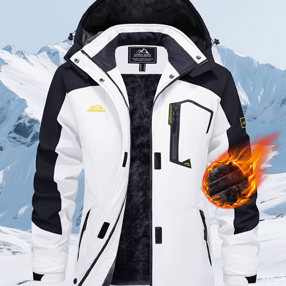 Women’s Windproof Softshell Fleece Winter Jacket