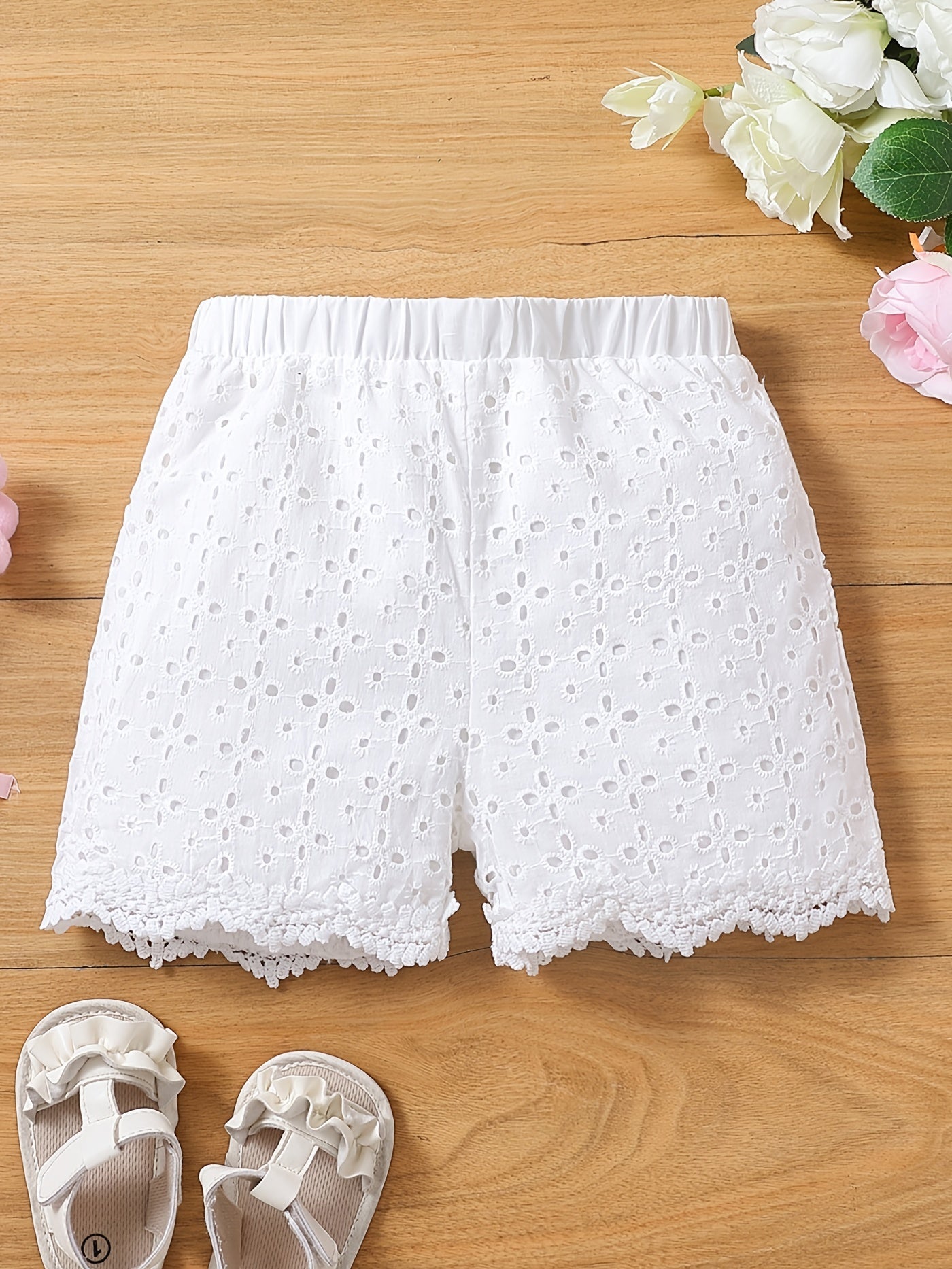 Toddler Lace Elastic Summer Shorts