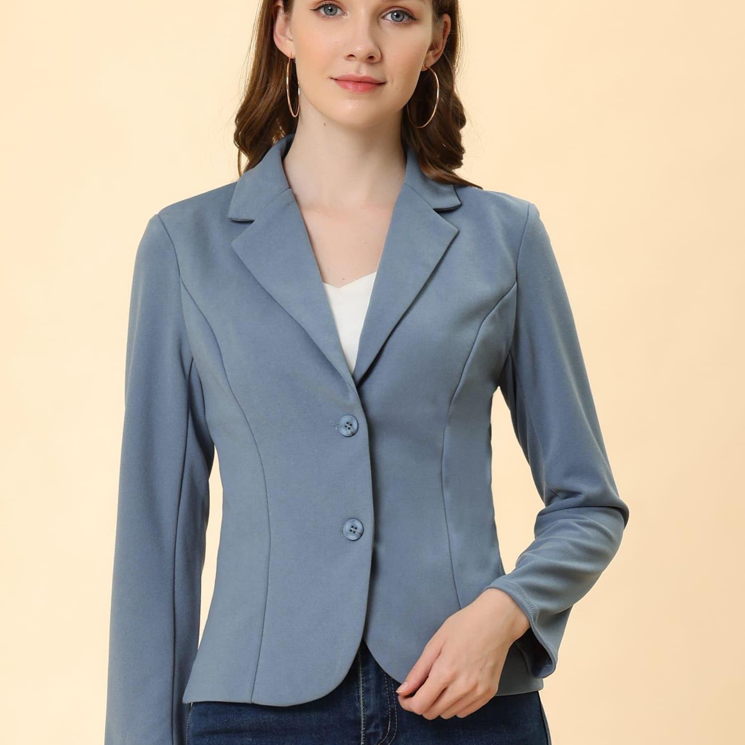 Sleek Stretch Professional Office Blazer