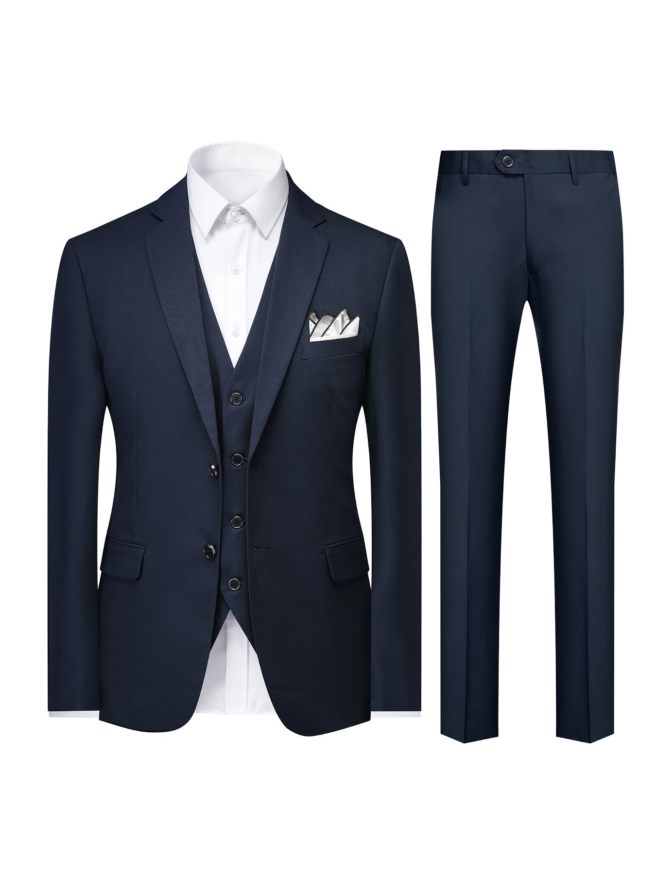 Classic Solid Trio Suit