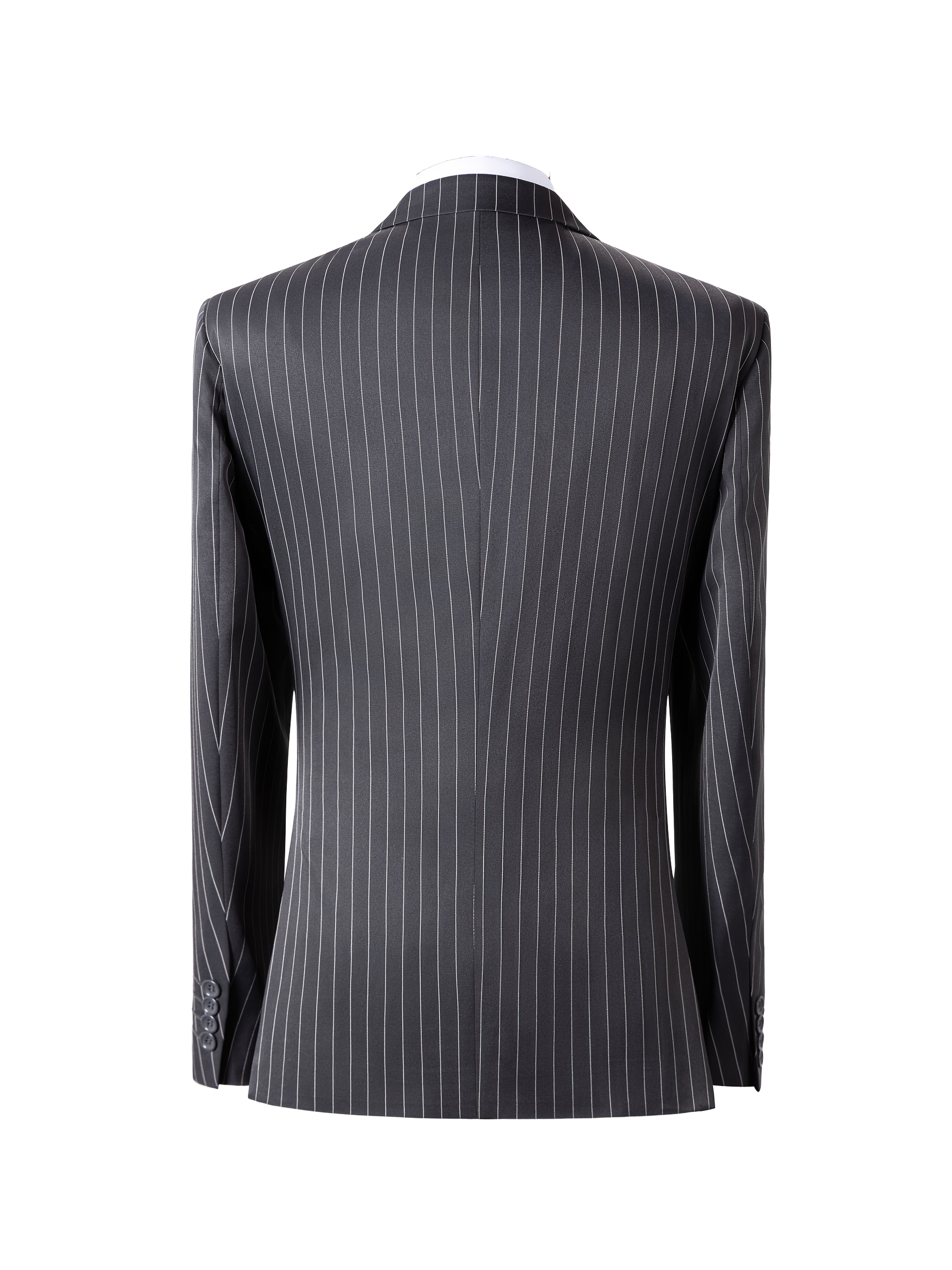 Men’s Three-Piece Vertical Stripe Suit Set