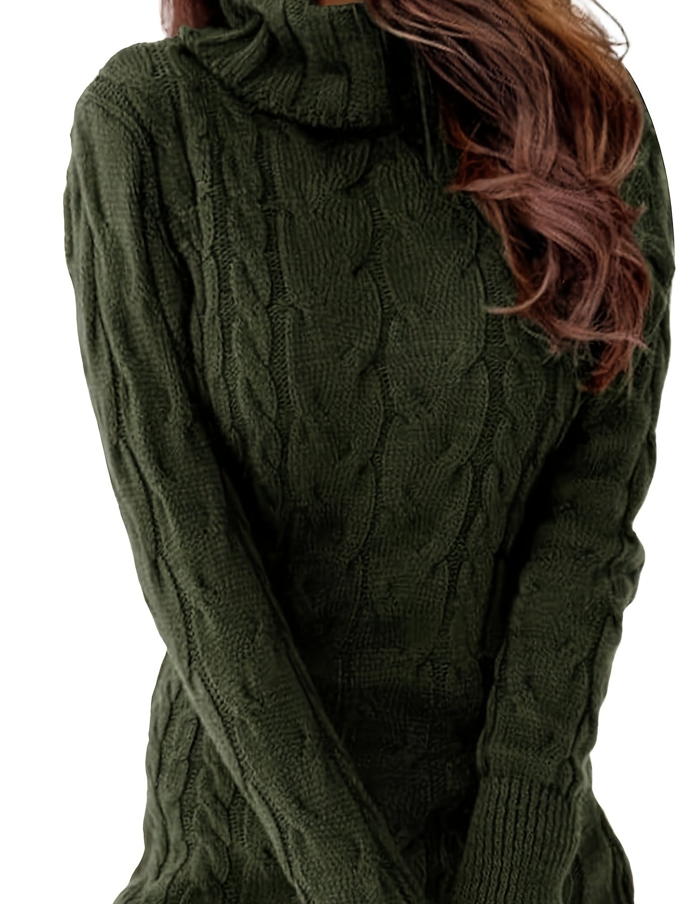 Bodycon Knit Turtleneck Dress