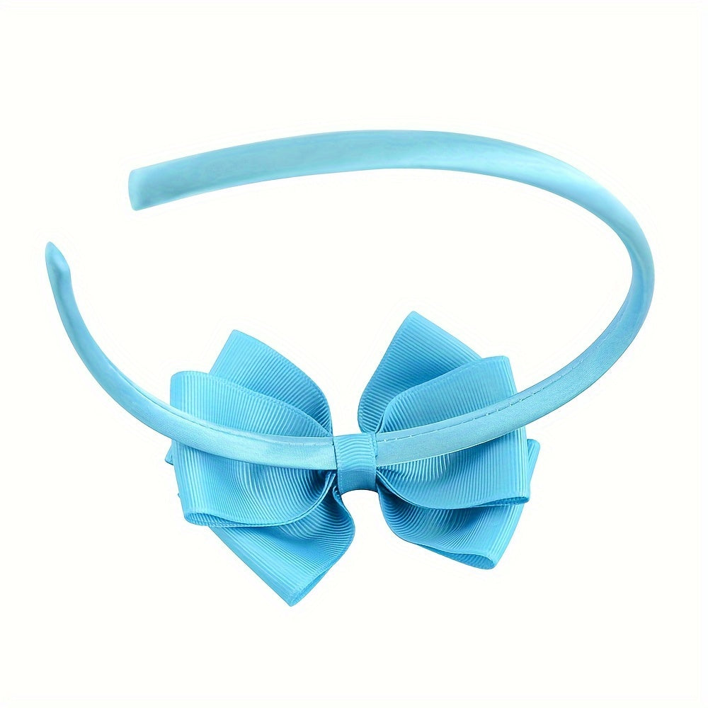 Girls’ Bow Headband Set – 15 Pieces