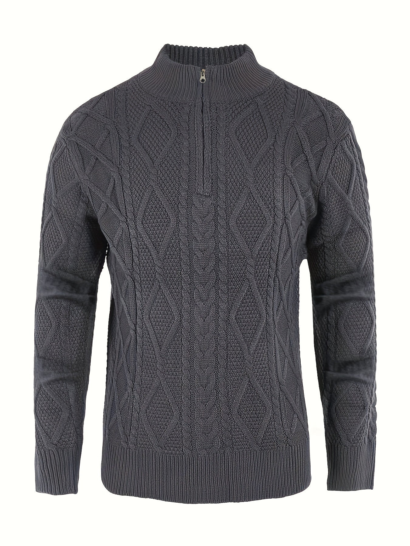 Twist Zip Knit Pullover