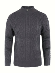 Twist Zip Knit Pullover