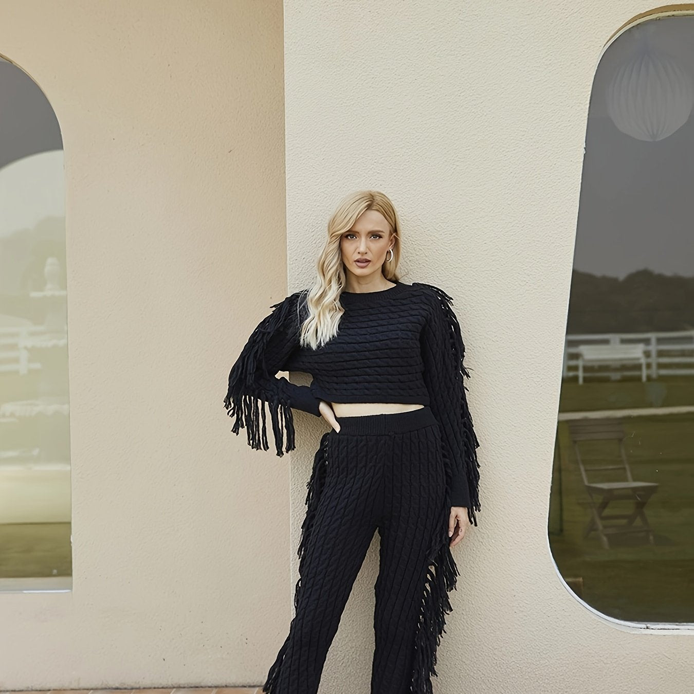 Knit Sweater Lounge Set