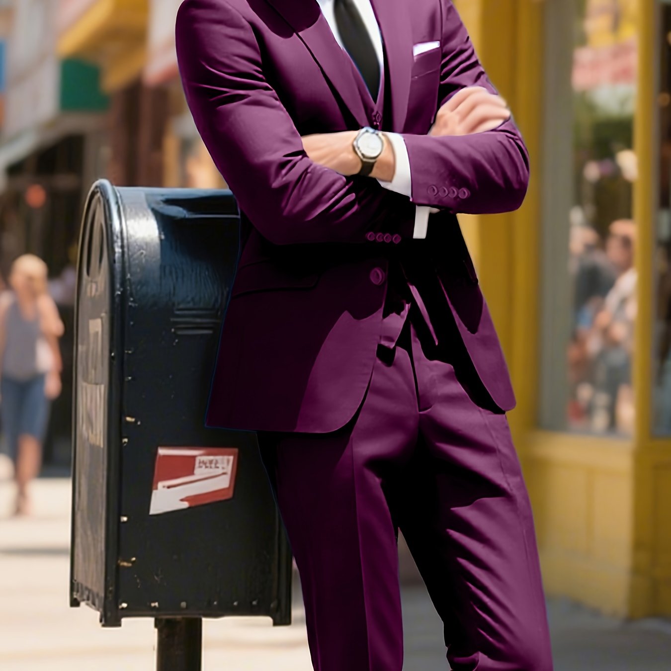 Men’s 3-Piece Slim Fit Suit Set