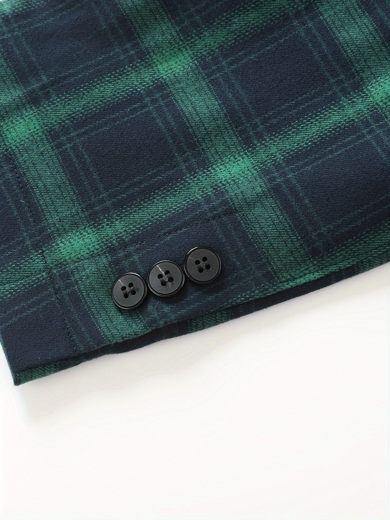 Plaid Summer Woven Blazer