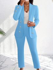 Solid Tailored Duo Suit