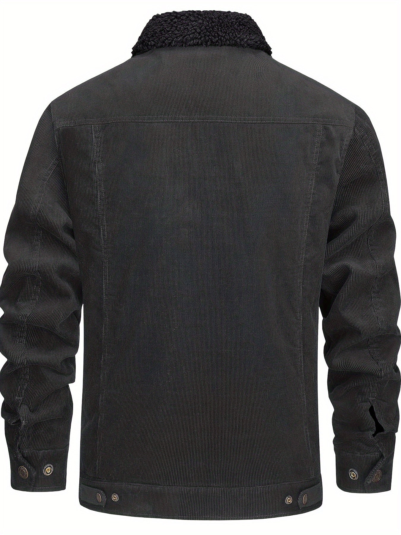 Sherpa-Lined Corduroy Winter Jacket