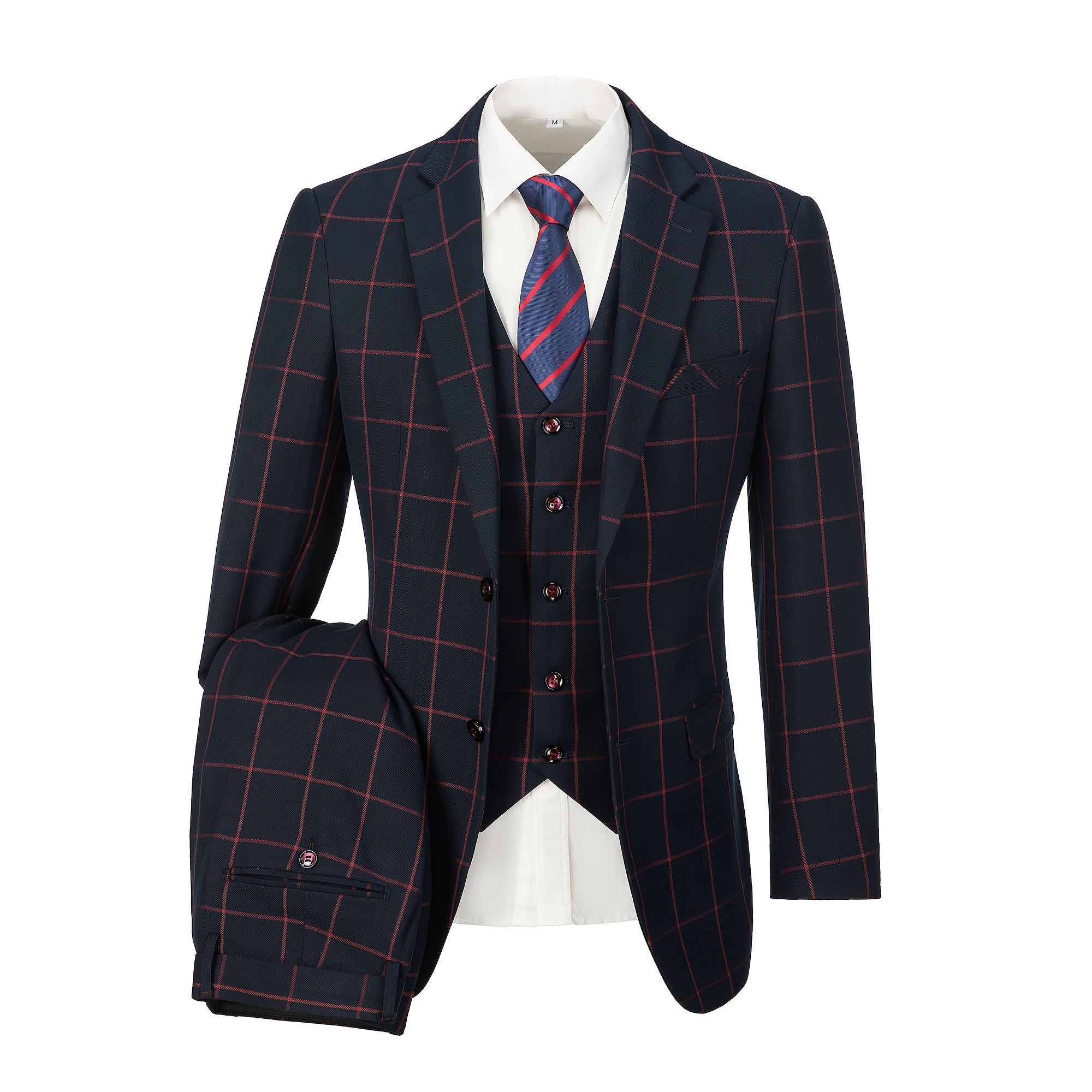 Plaid Double Trio Suit