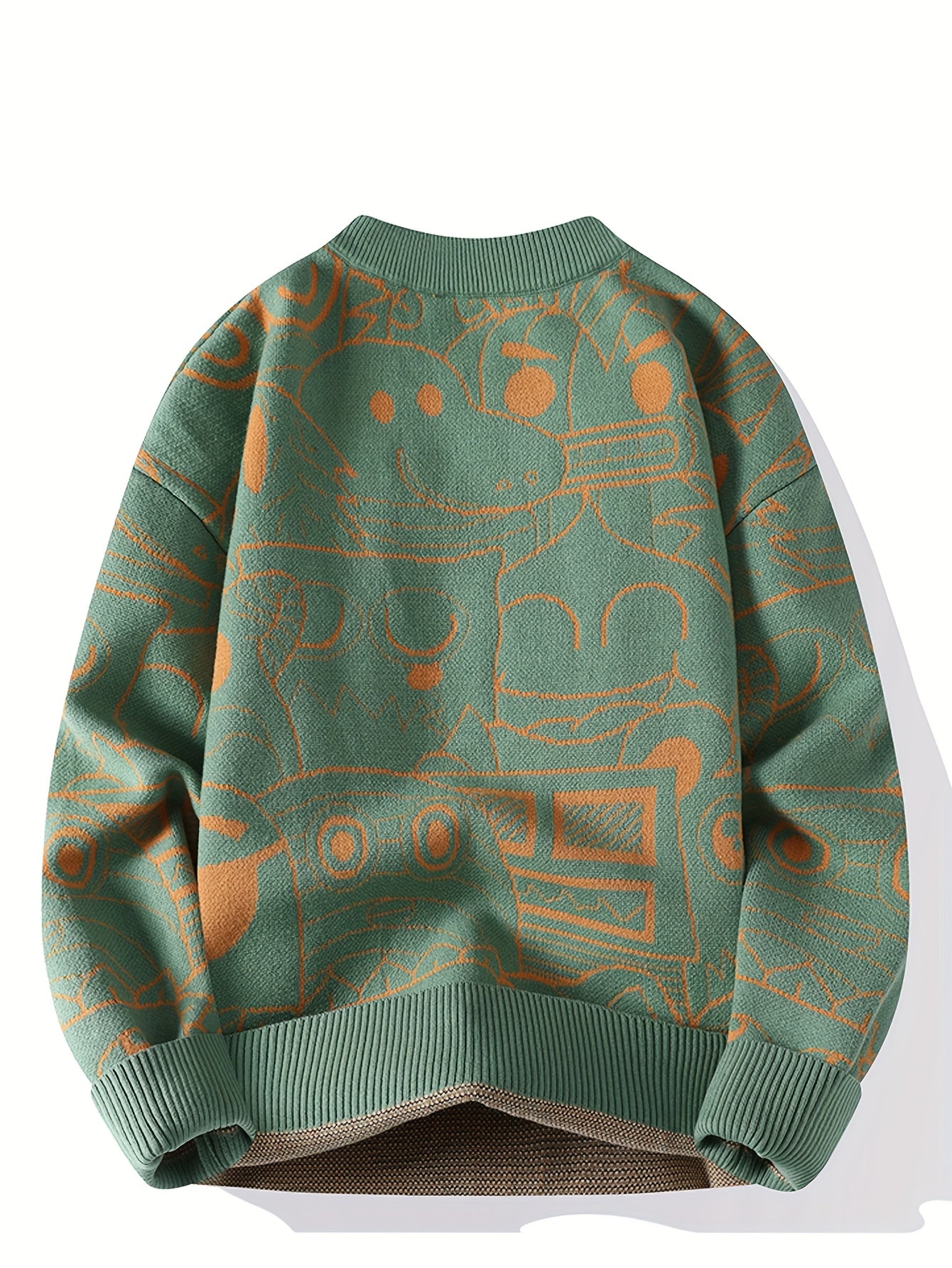 Geo Slim Knit Pullover