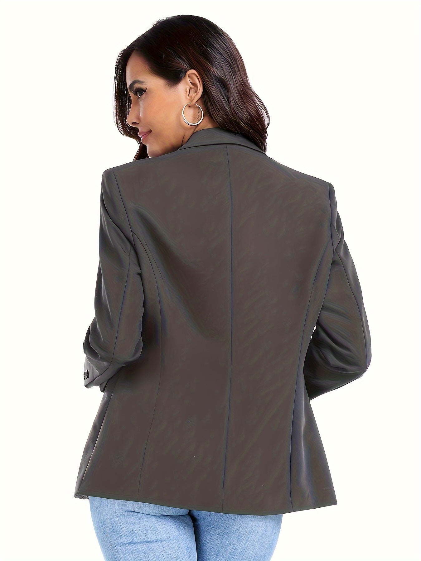 Single Button Office Work Blazer