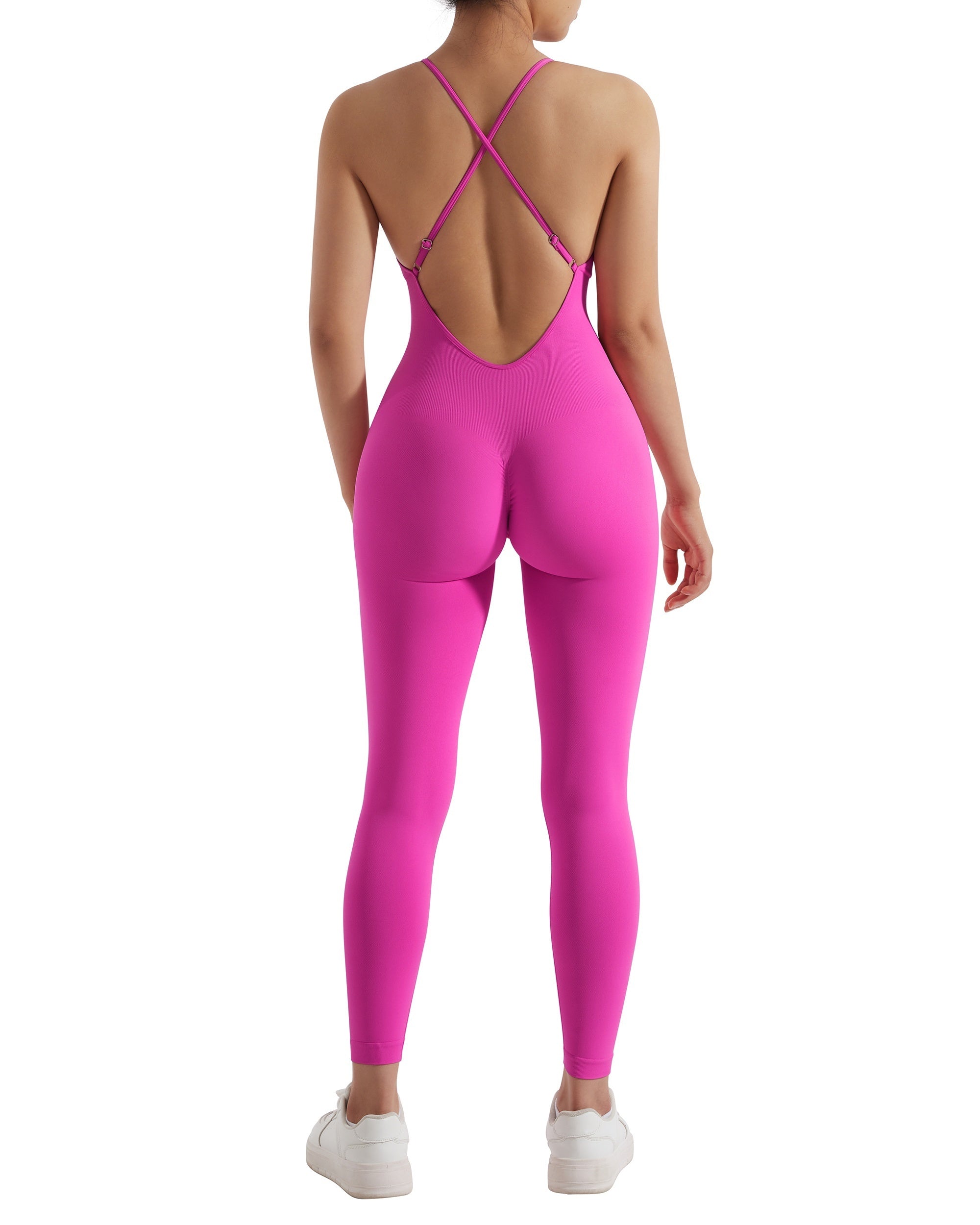 Seamless Backless Yoga Jumpsuit for Women