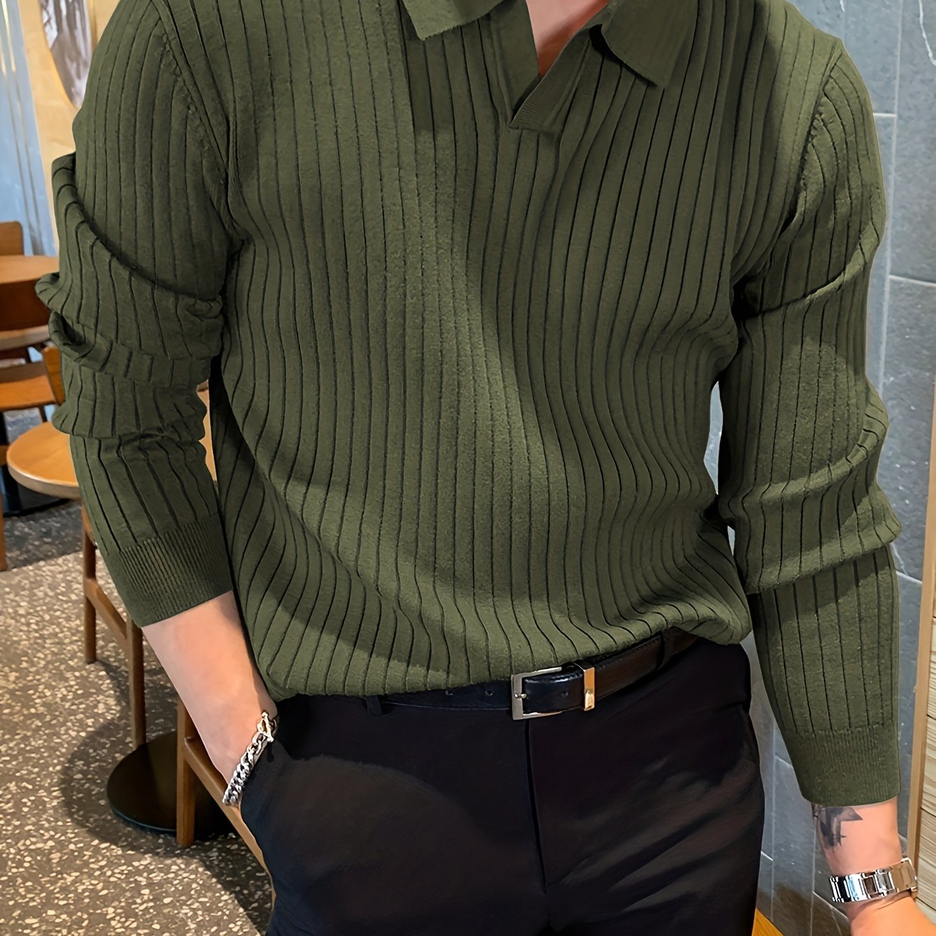 Soft Collar Knit Pullover