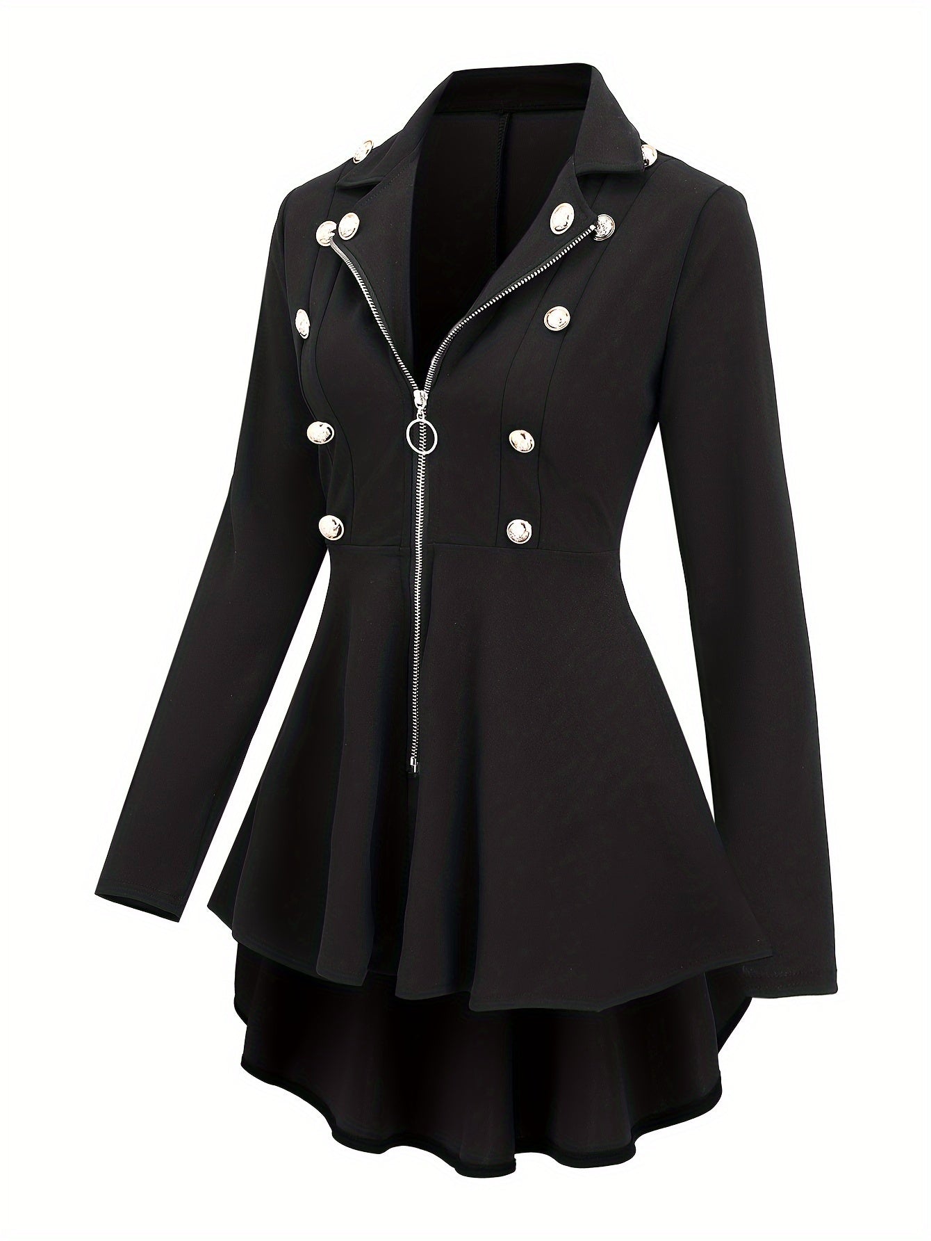 Vintage Zip Lapel Knit Blazer