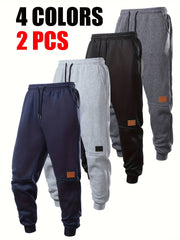 Men’s Fleece-Lined Sports Pants 2pcs