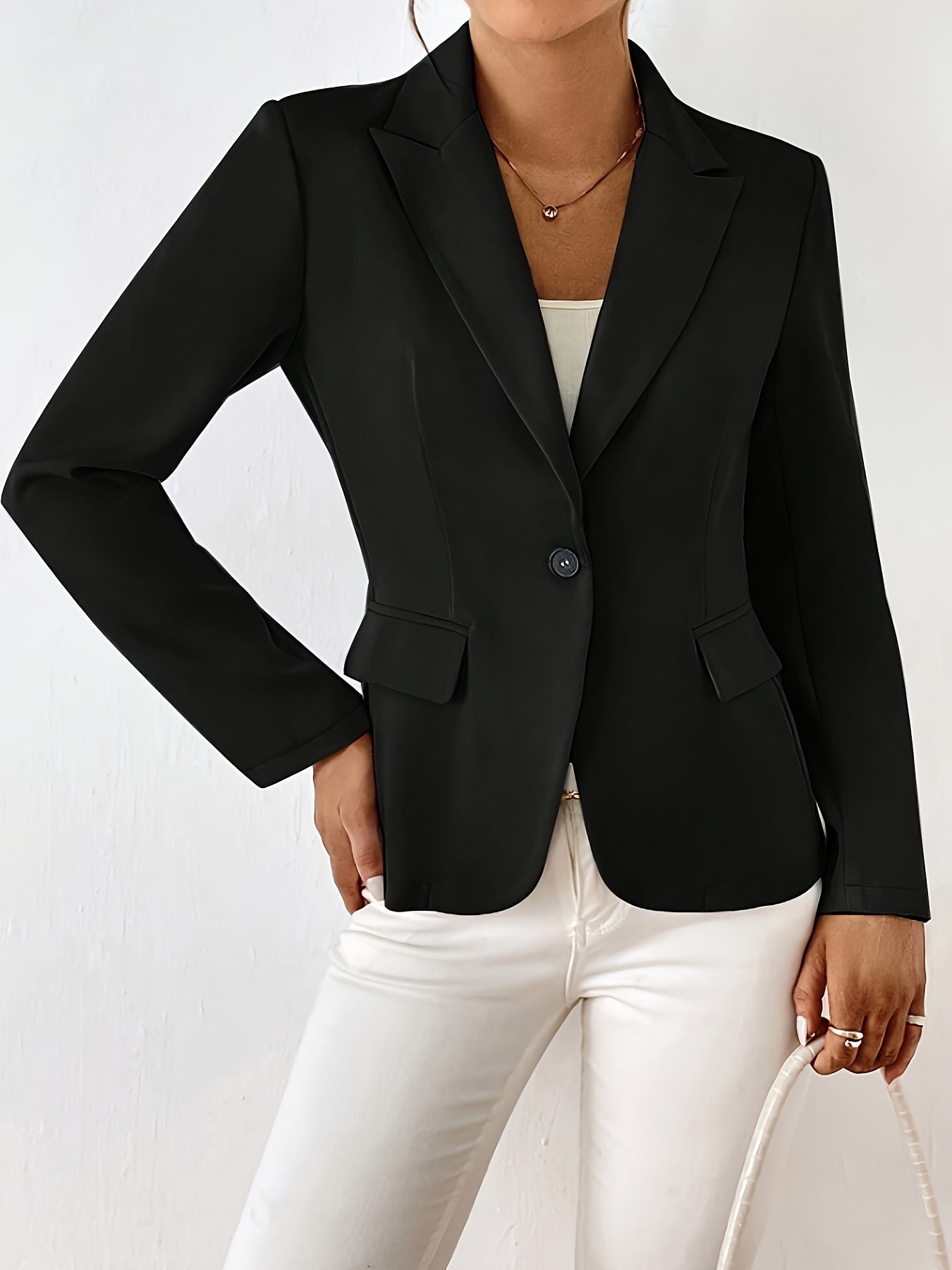 Soft Lapel Office Blazer Womens