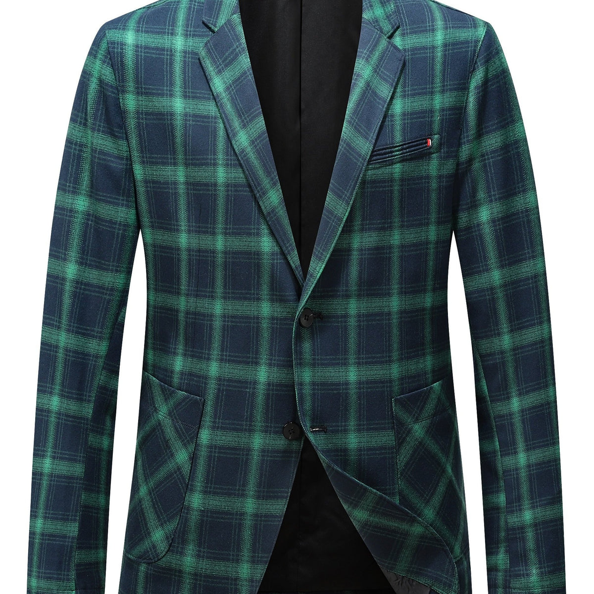 Plaid Summer Woven Blazer