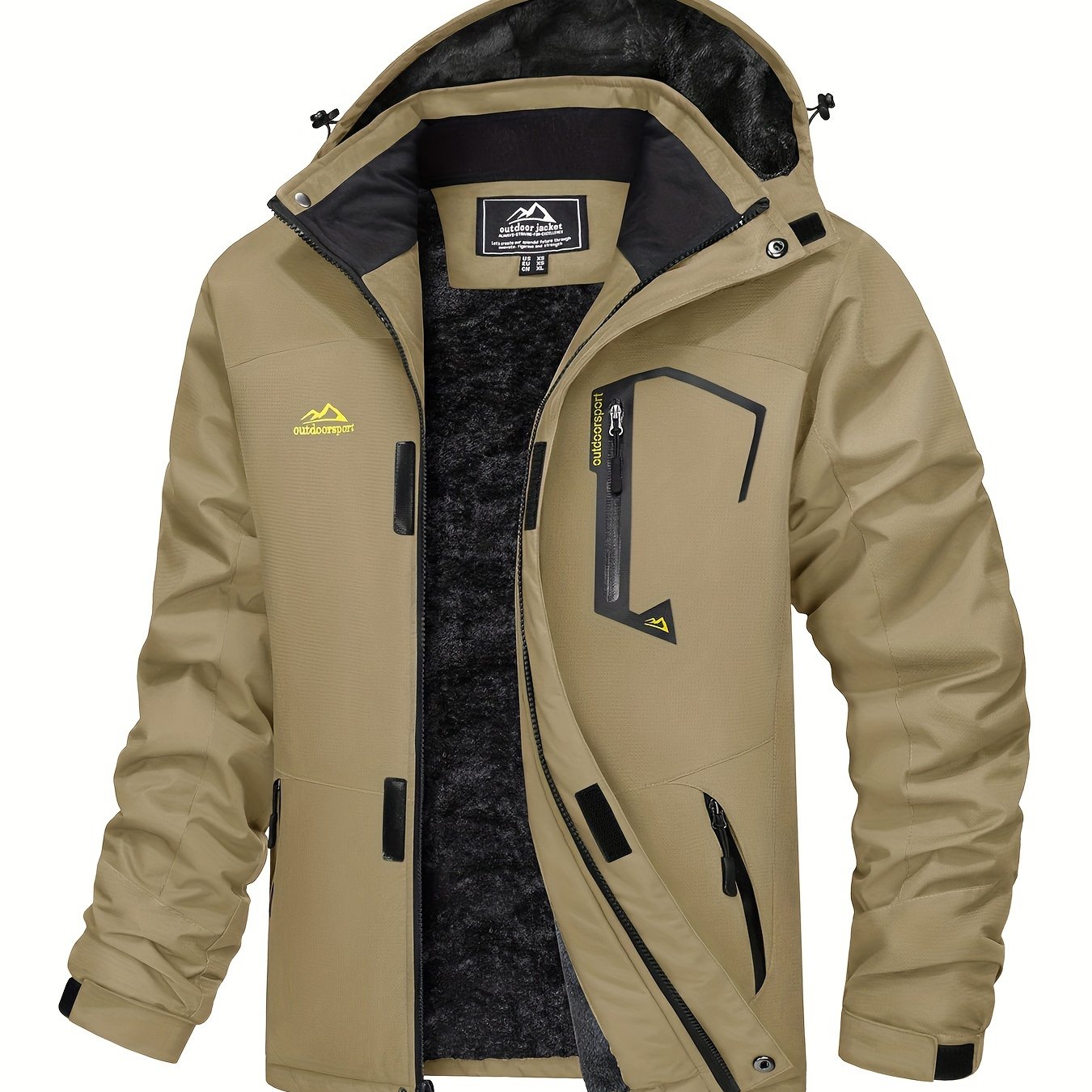 Men’s Fleece-Lined Winter Ski Jacket