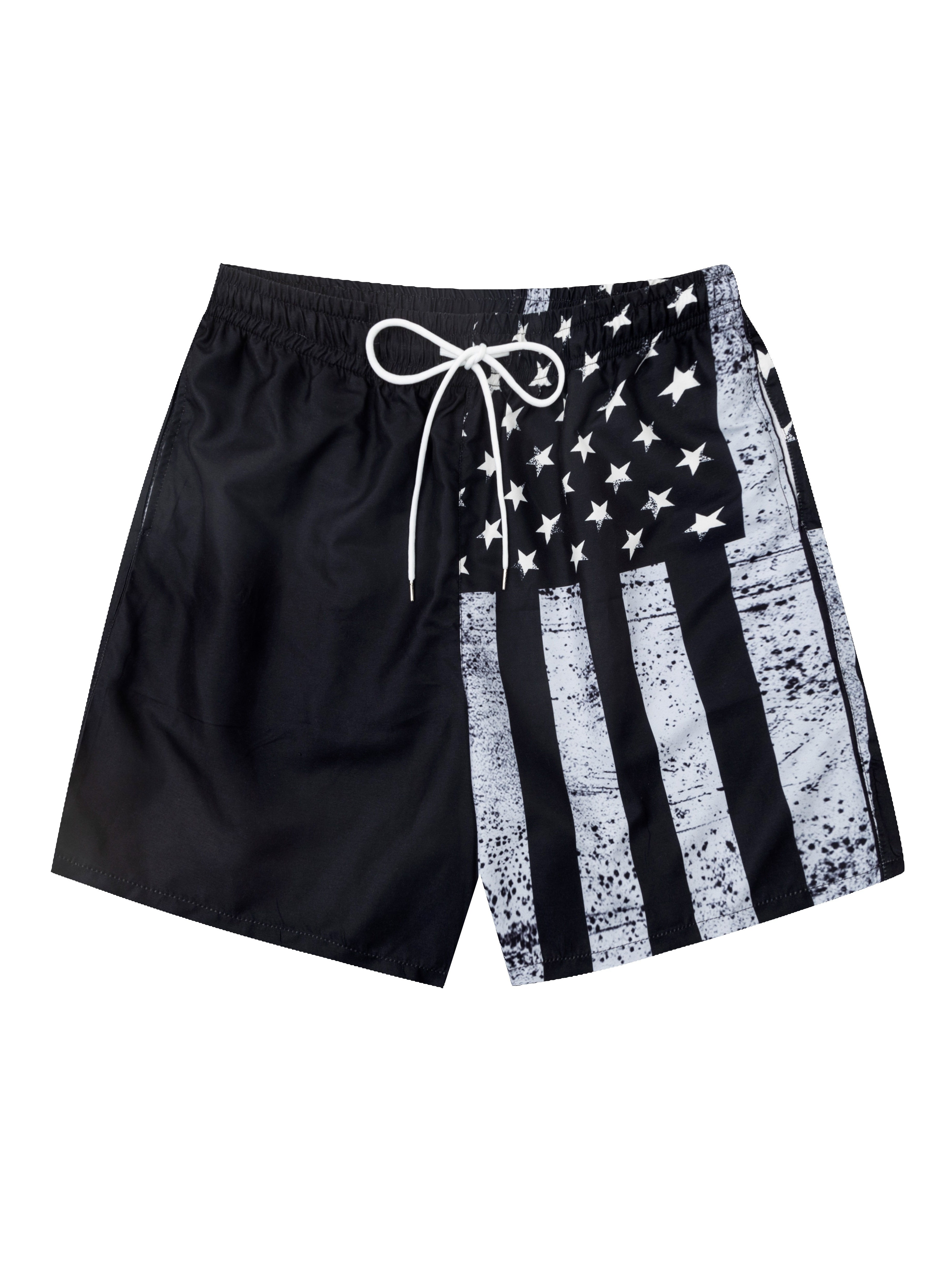 Flag Graphic Holiday Shorts