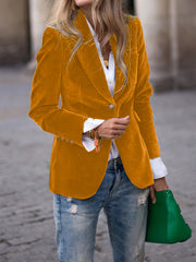 Retro Tailored Single Button Blazer