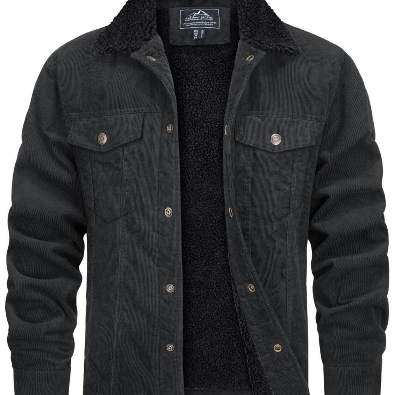 Men’s Cotton Corduroy Cargo Jacket