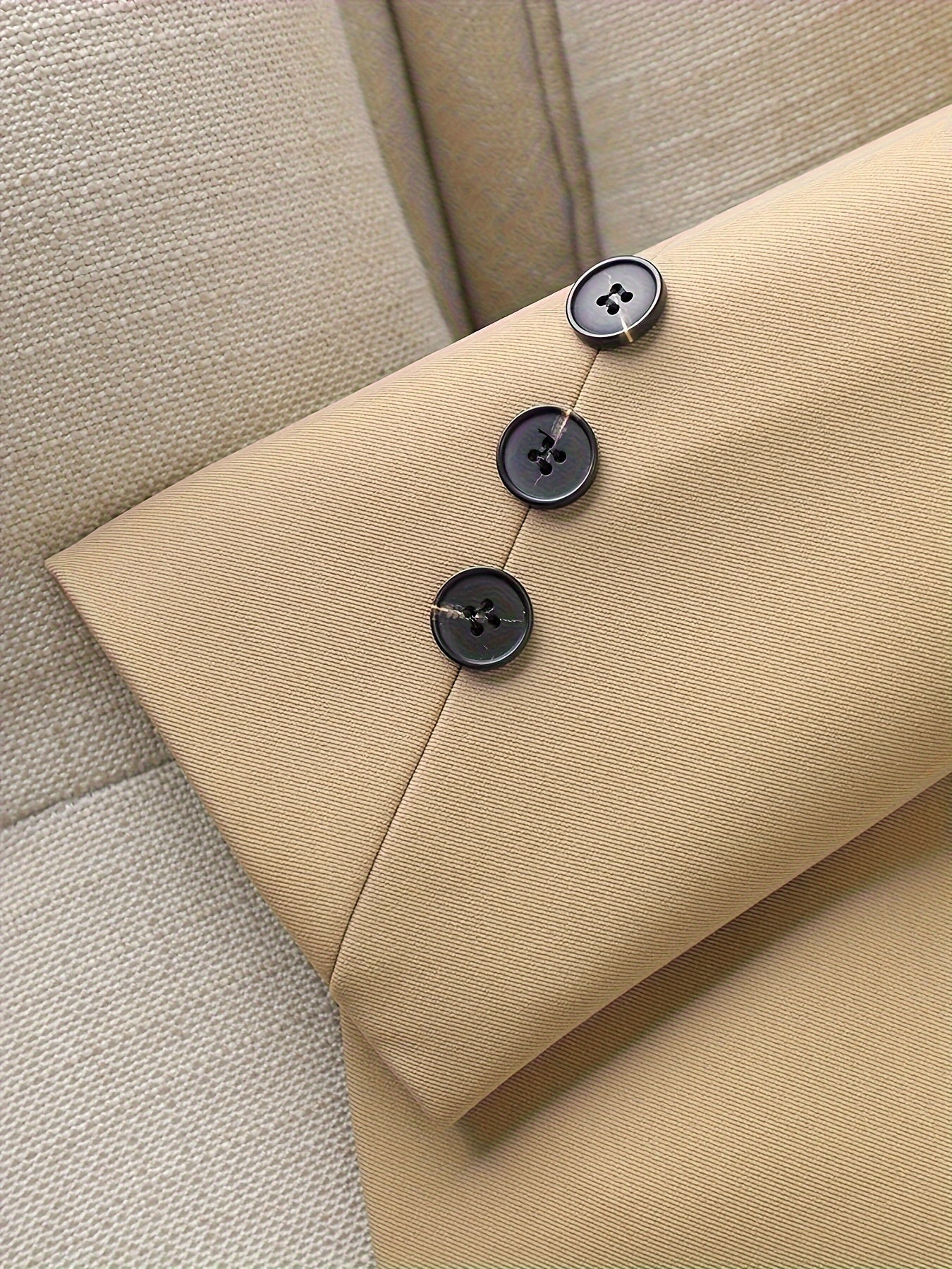 Beige Office Tailored Blazer Womens