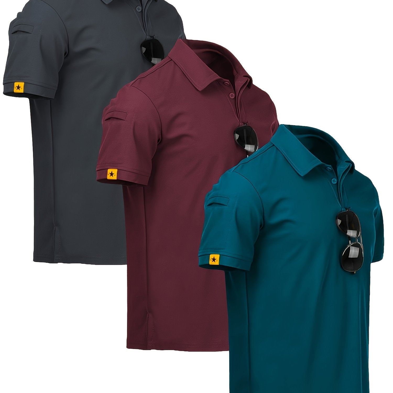 Triple Pack Sport Lapel Shirts