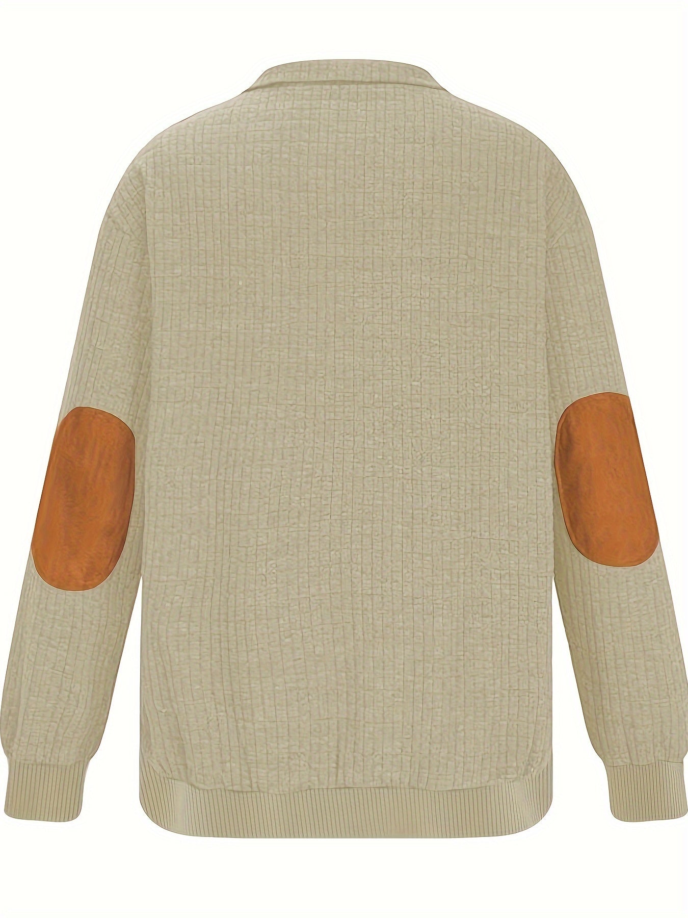 Plaid Stand Knit Top