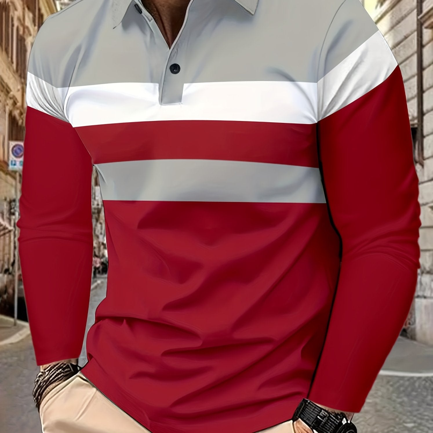 Color Block Golf Long Sleeve