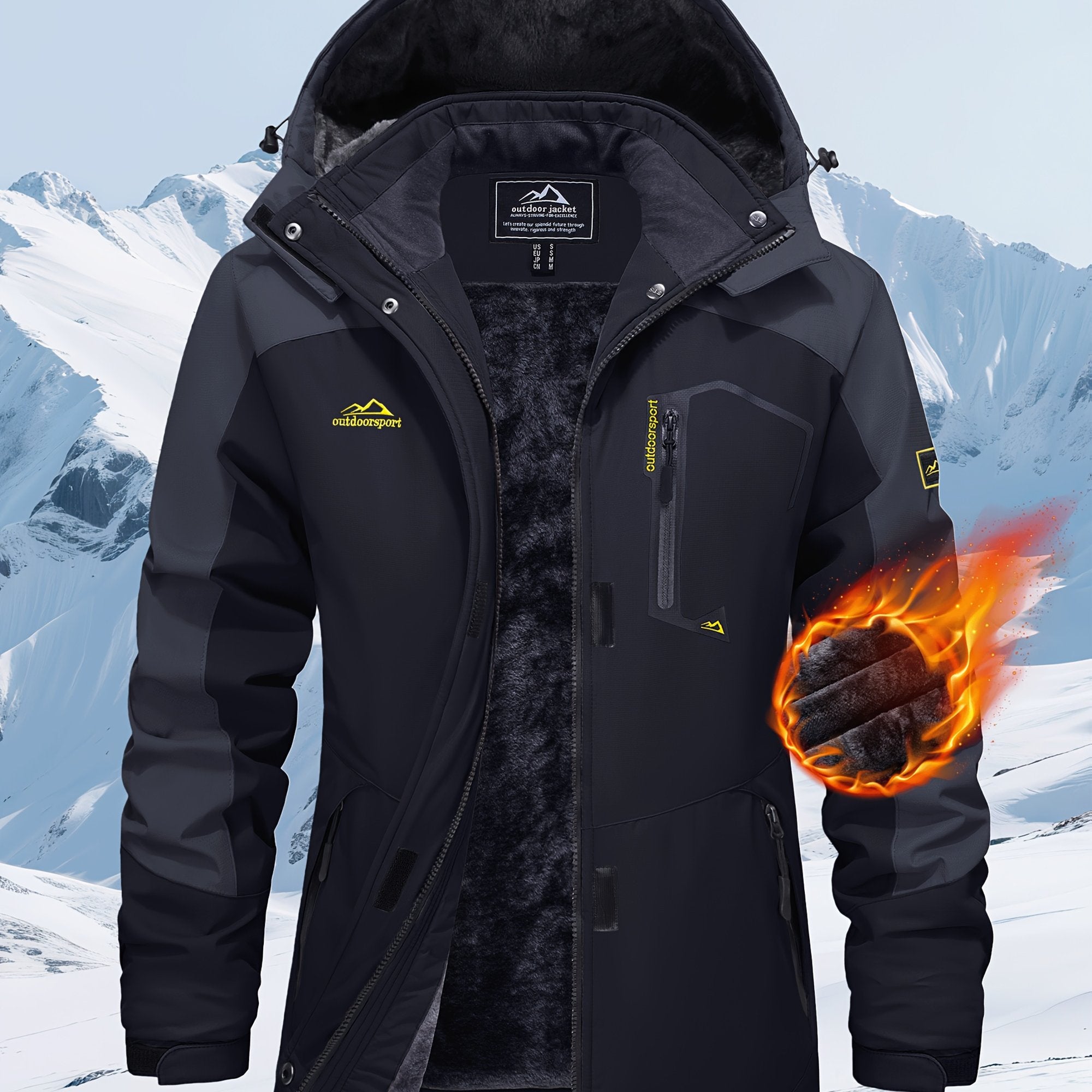 Women’s Windproof Softshell Fleece Winter Jacket