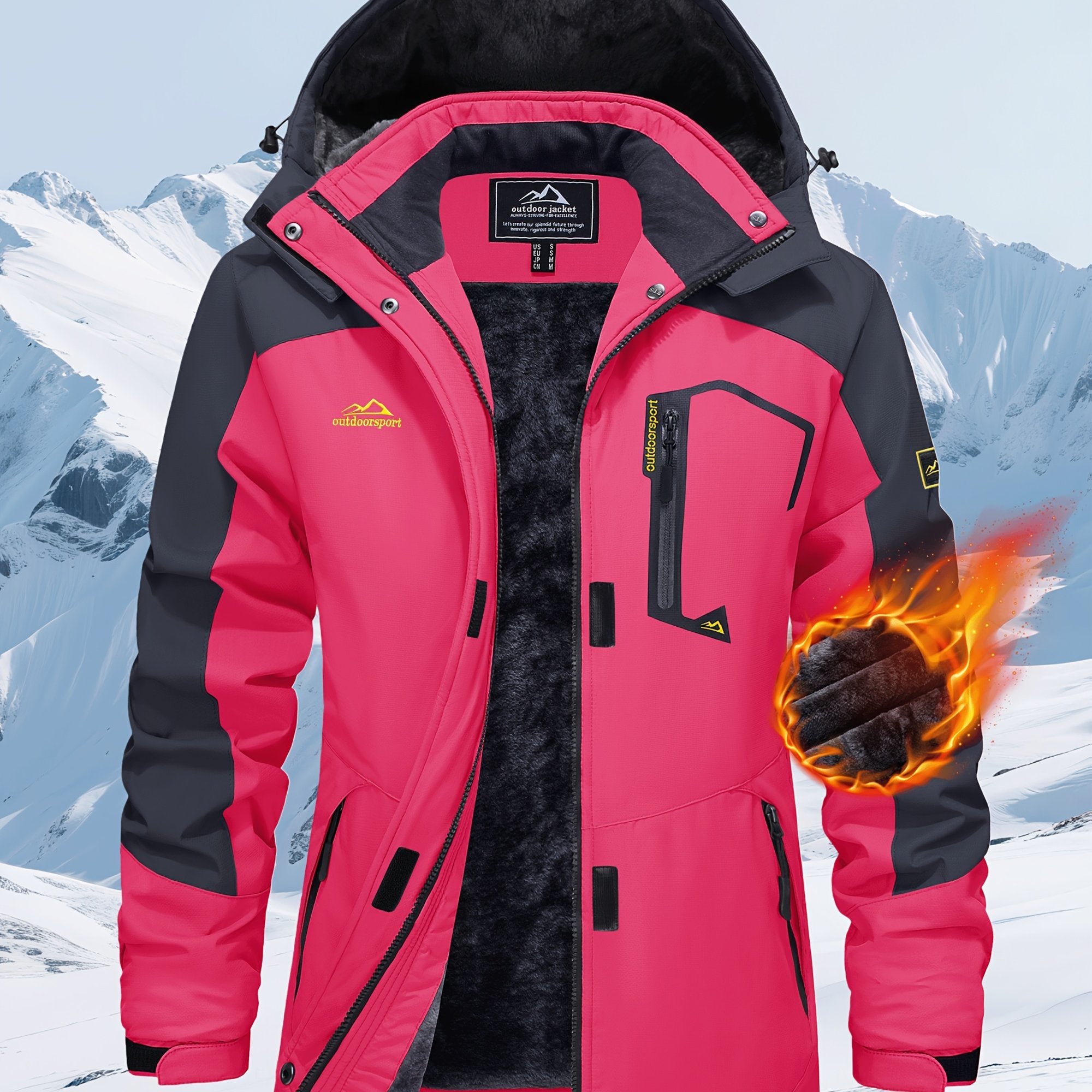 Women’s Windproof Softshell Fleece Winter Jacket