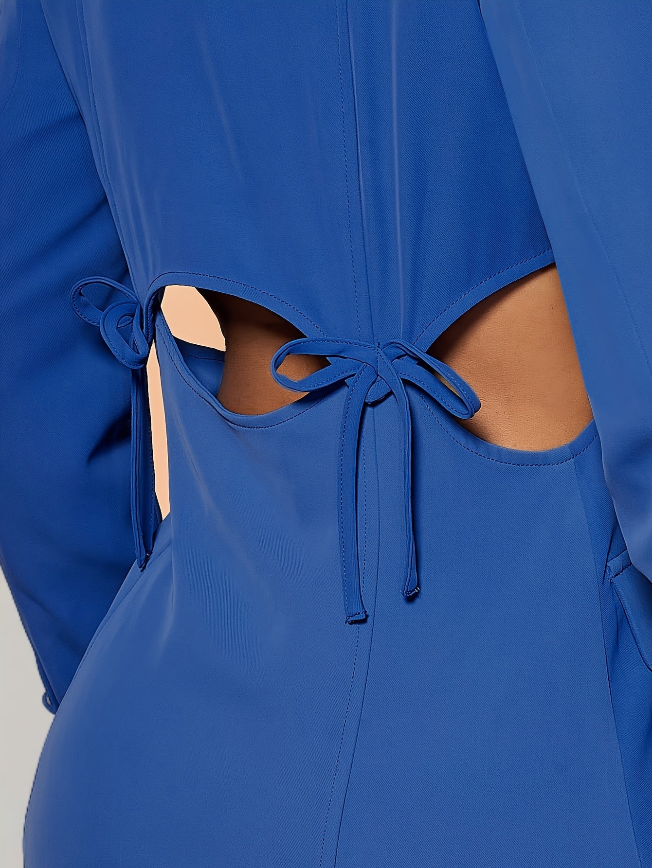 Sculpted Tie Back Blazer Dress