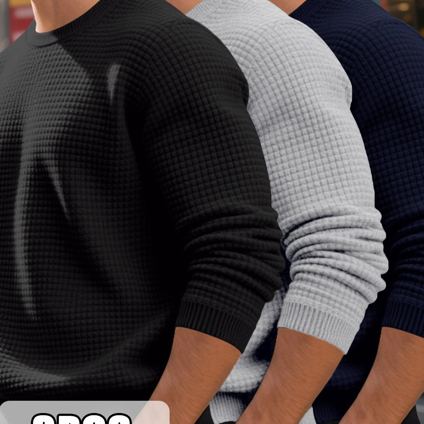 Solid Trio Knit Pullovers