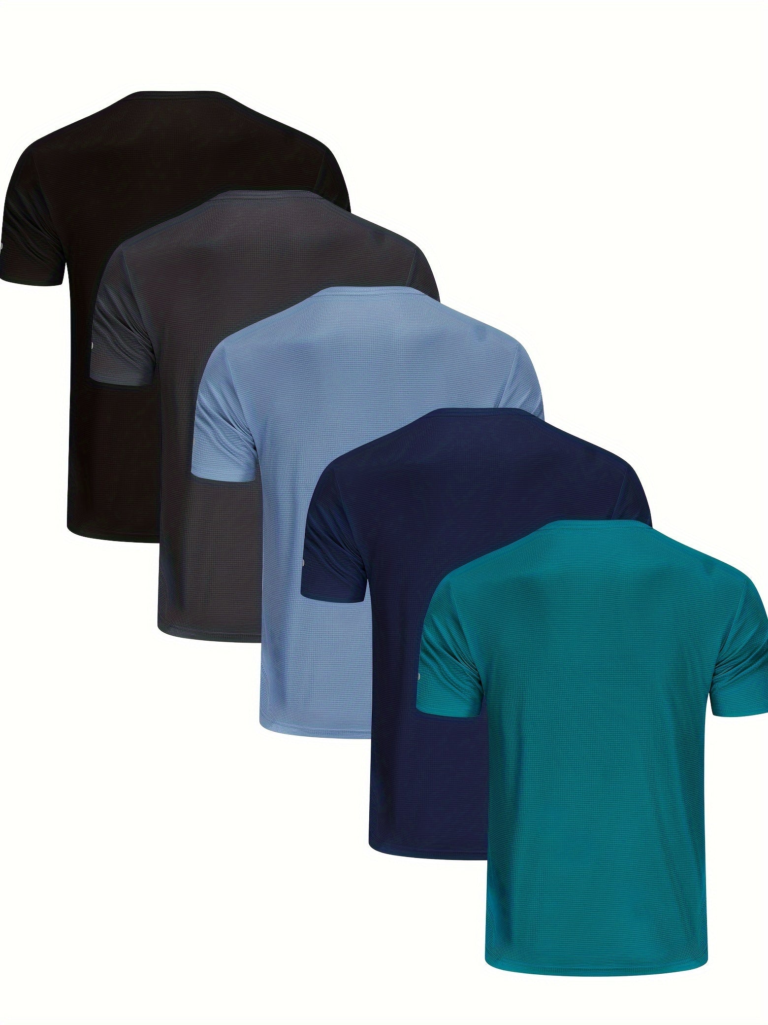 Men’s 5-Pack Athletic Breathable T-Shirts