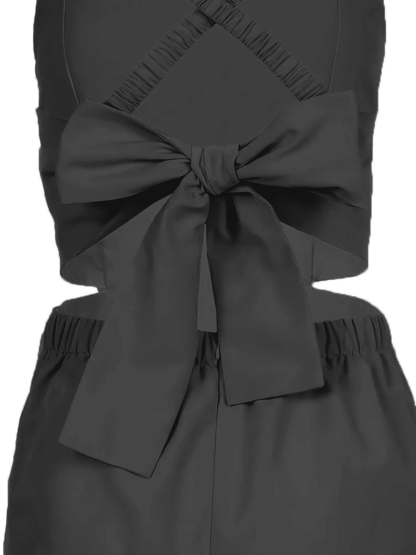 Women Backless Sleeveless Pocket Jumpsuit