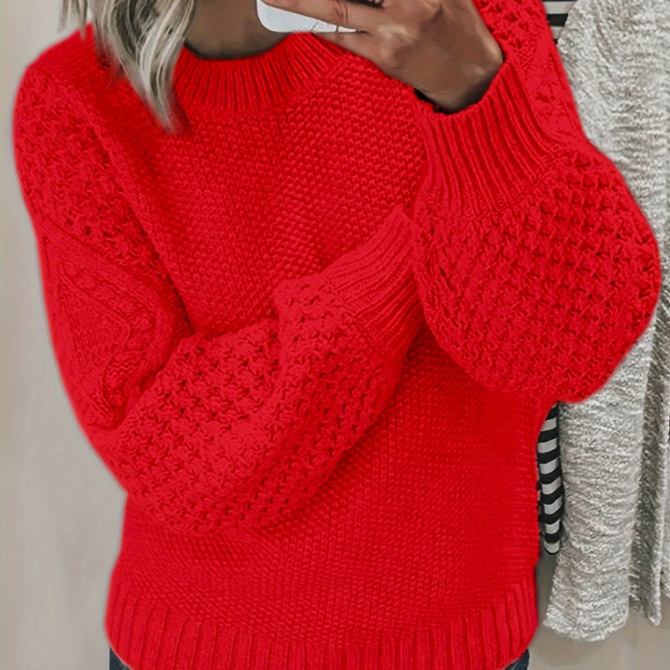 Rib Knit Crew Pullover