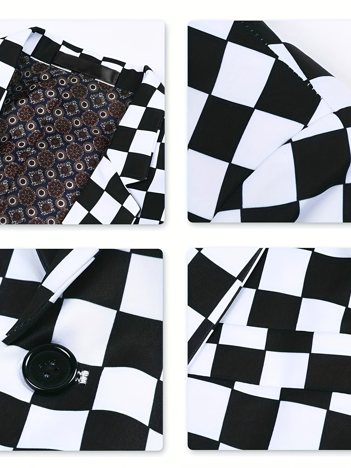 Tweed Check Woven Blazer