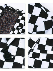 Tweed Check Woven Blazer