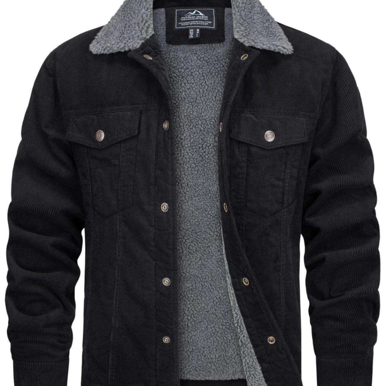 Men’s Cotton Corduroy Cargo Jacket