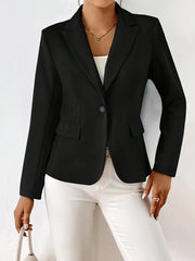 Soft Lapel Office Blazer Womens