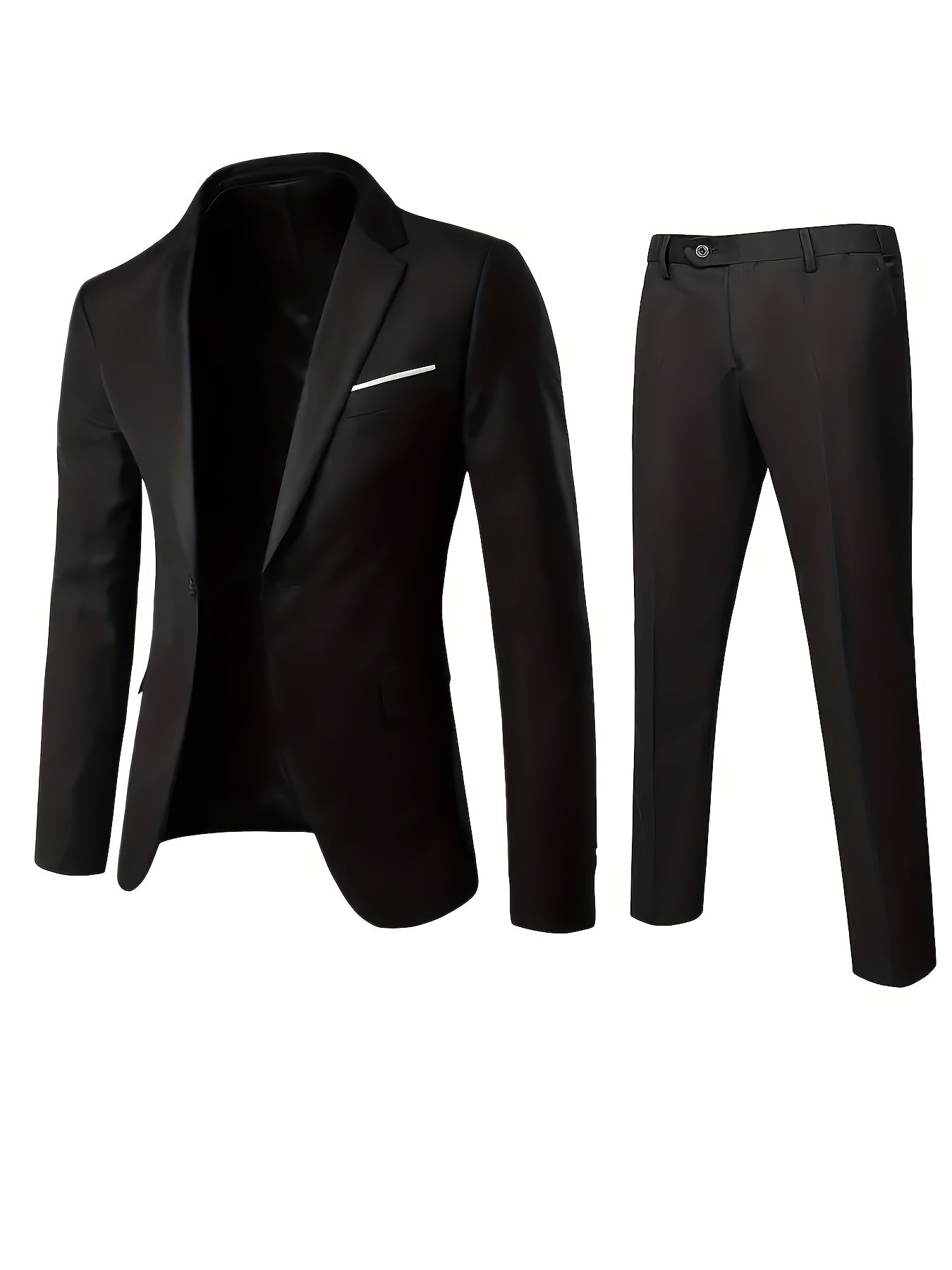 Elegant Black Two Piece Suit
