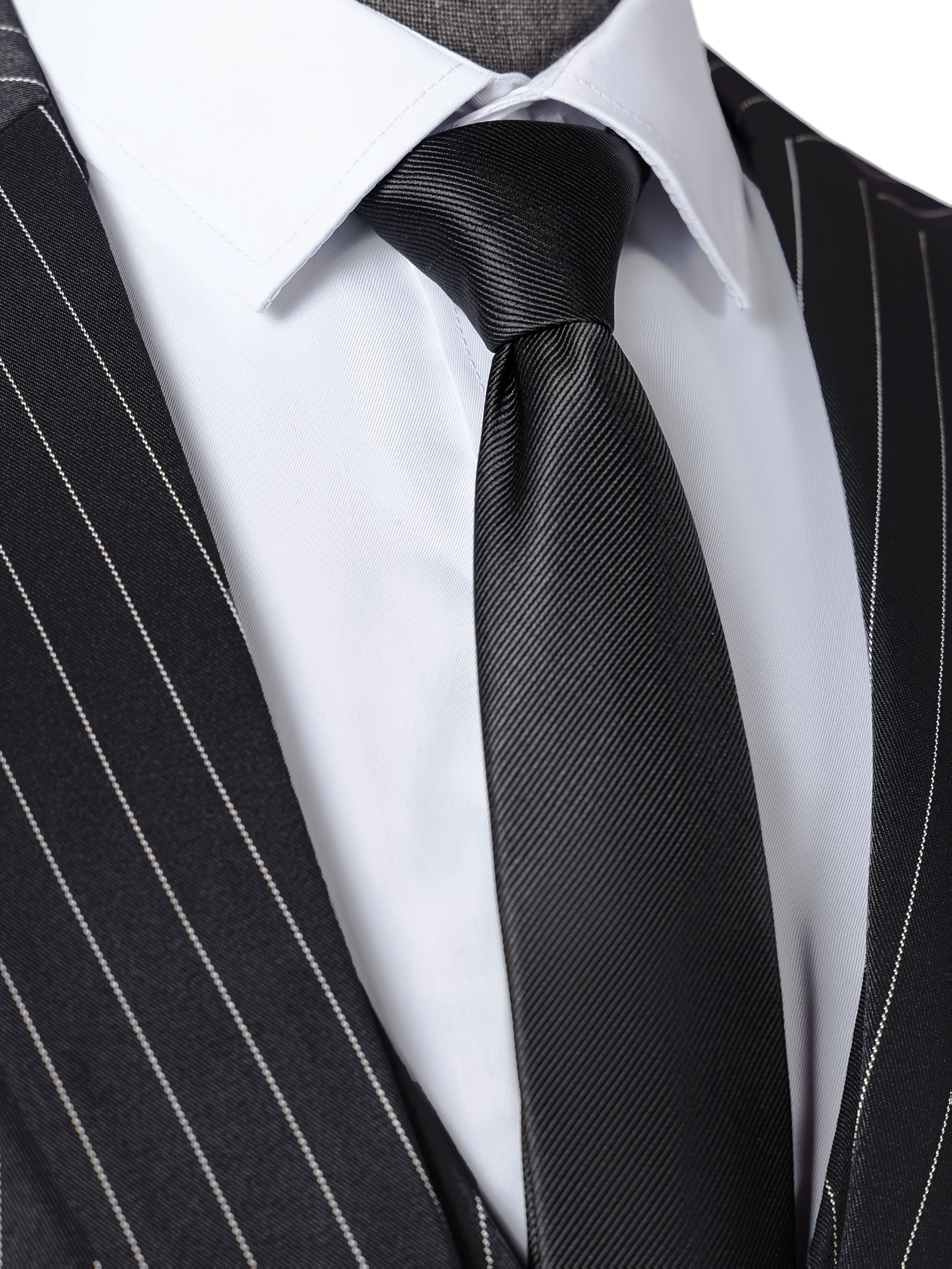 Men’s Three-Piece Vertical Stripe Suit Set