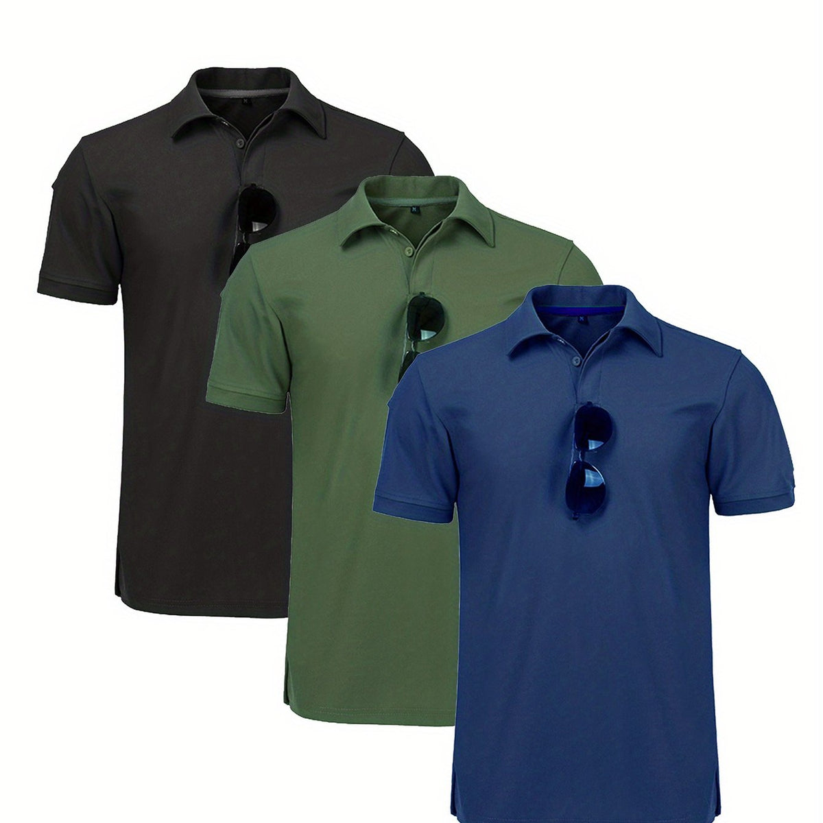 Quick Dry Mens Polo Trio