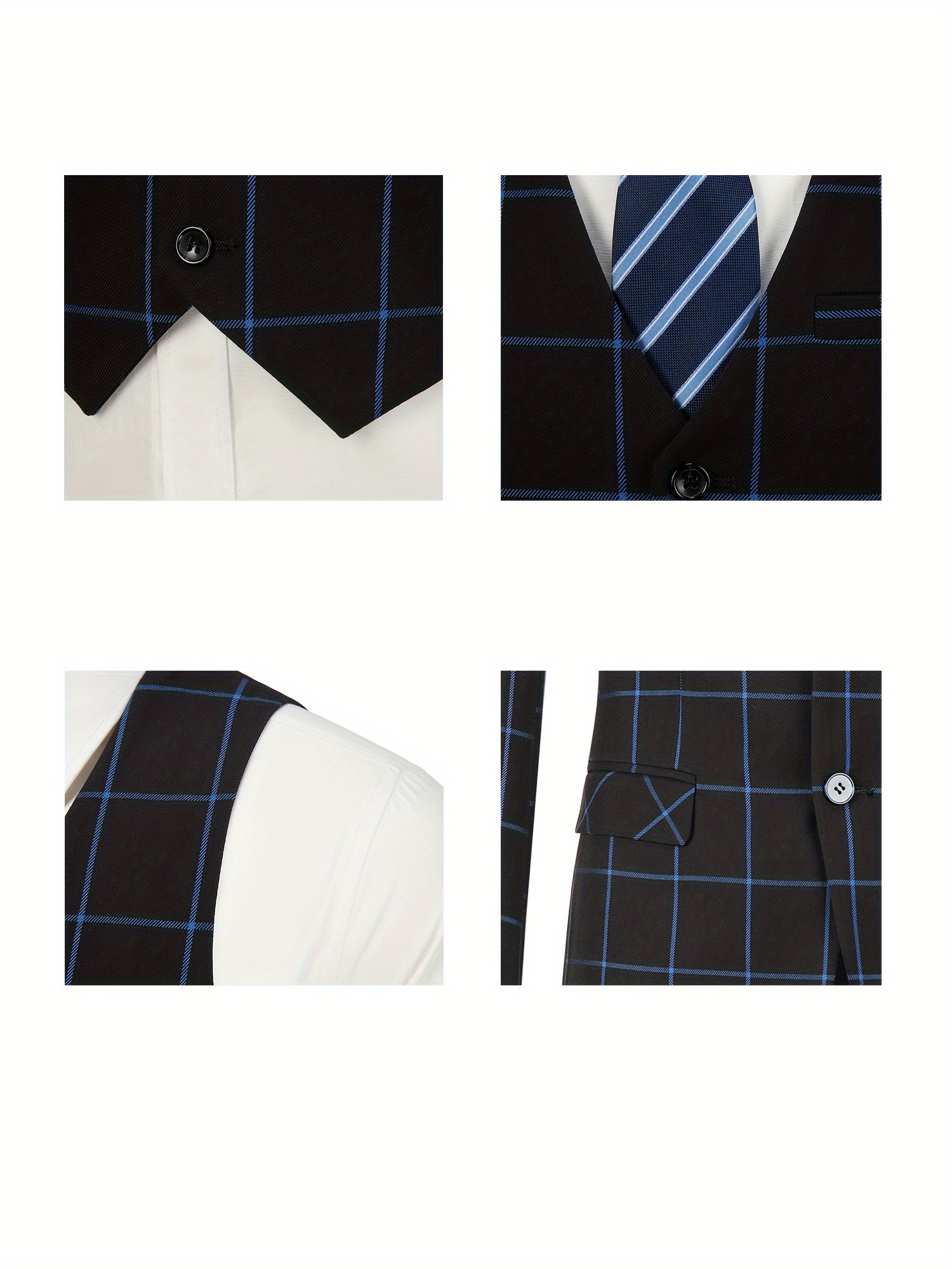Plaid Double Trio Suit