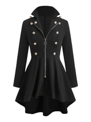 Vintage Zip Lapel Knit Blazer